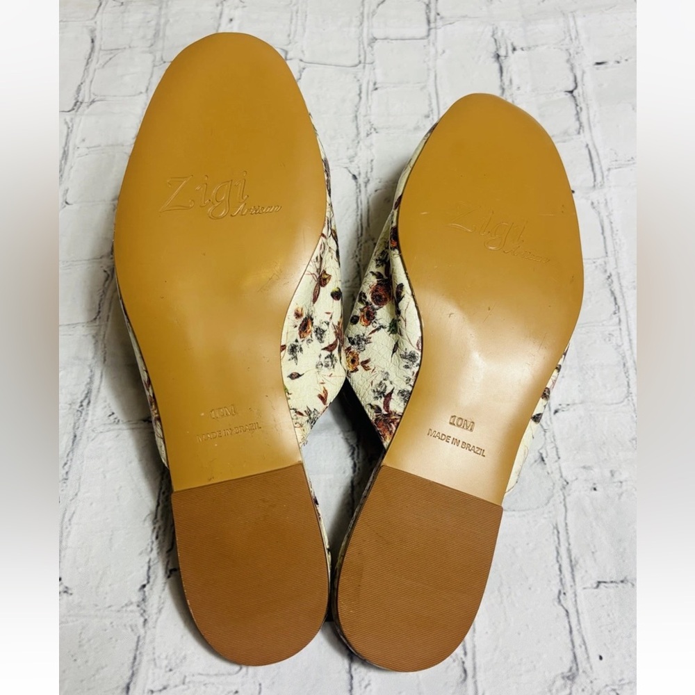 Zigi Artisan Floral Snake Embossed Horsebit Loafer Mules 10 Chic Slip-On Shoes - Picture 9 of 15